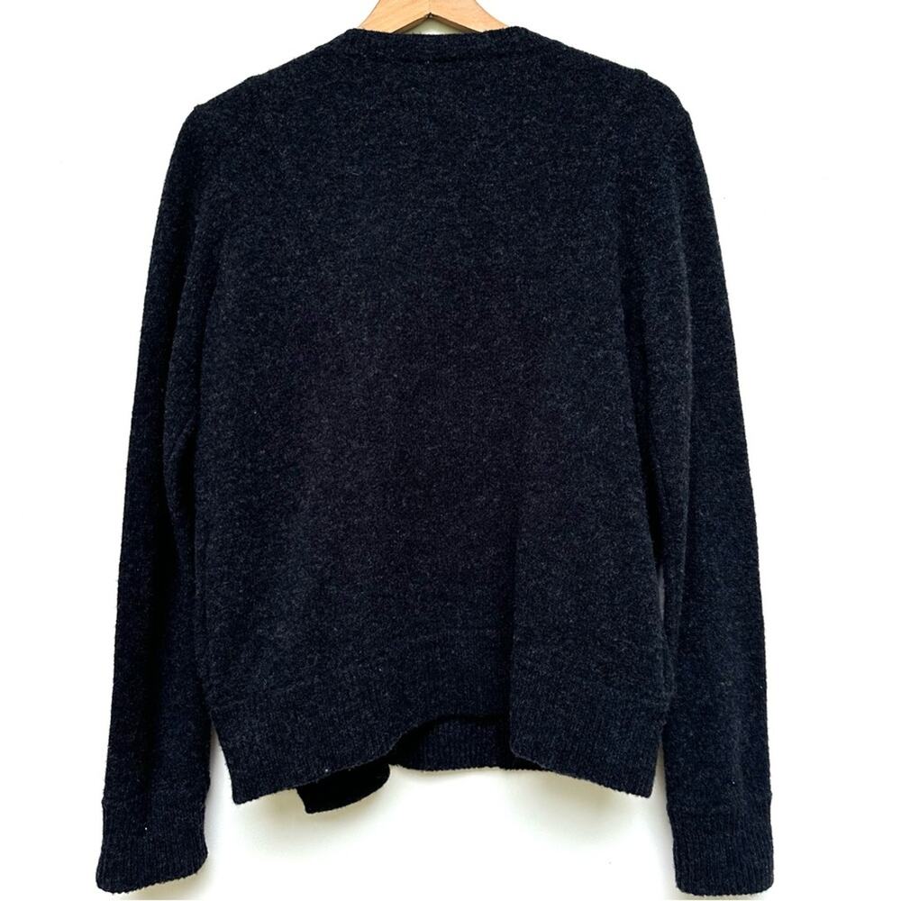 Eileen Fisher Dark Grey Moto Wool Jacket Small - Picture 6 of 10